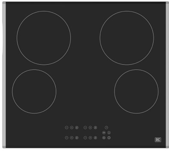 Porter&Charles CC60XB 24 Inch Touch Controls Electric Cooktop