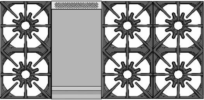 BlueStar BSDF486GW 48 Inch Dual Fuel Range