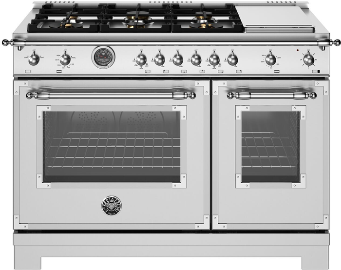 Bertazzoni HER486BTFGMXT 48 Inch Heritage Series Gas Range