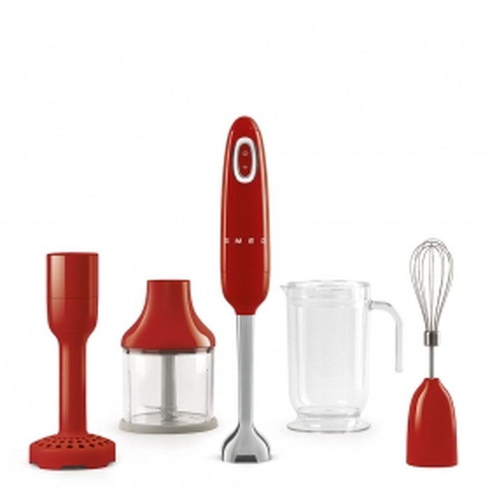 Smeg HBF02RDUS Retro 50's Style Immersion Hand Blender 350 W Red disco@aniks.ca