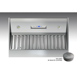 Zephyr AK9440AS Cabinet Insert - Optional Dual 1300-CFM PowerWave Blower Baffle Filters Tri-Level LED Lights Proximity Touch Controls connect to Amazon Alexa or Google Home smart speakers