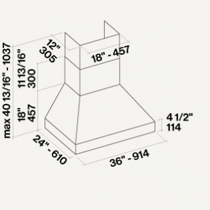 Falmec FPDPR36W9SS Range Hood replacement parts