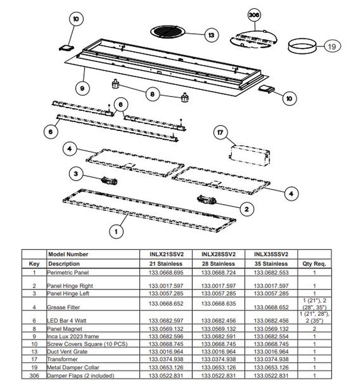 Faber 133.0681.528 Blower Motor Motor Group SSV 600 CFM for Inca Lux Dama Stilo Glass Stratus Isola