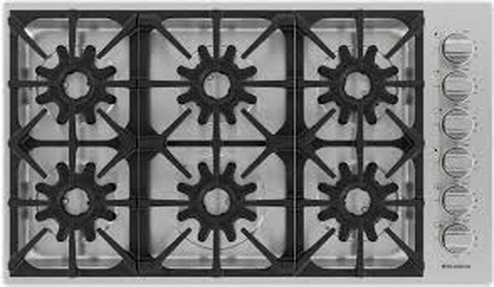 BlueStar BSDCTX8366BLPLT 36 Inch Gas Cooktop
