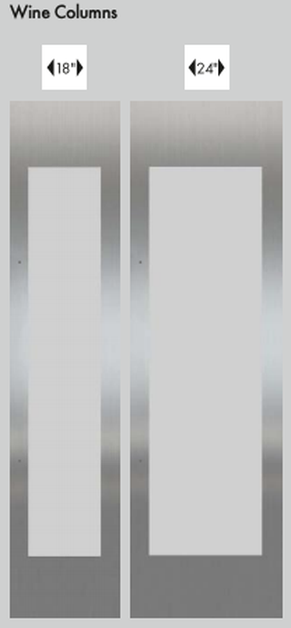 Liebherr 990153300 Door Panel Kit ML 24 inch Stainless steel door panel for MW 2400 MW 2401