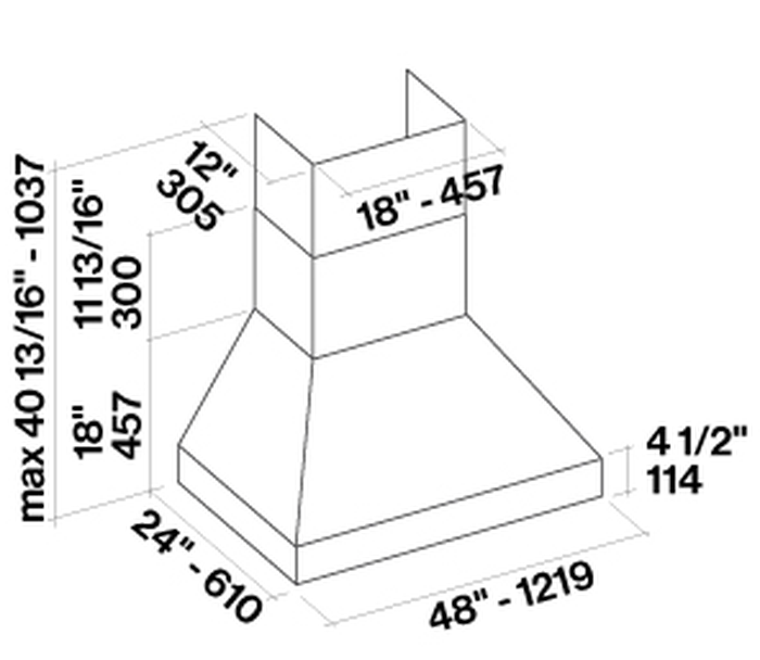 Falmec FPDPR48W9SS Range Hood replacement parts
