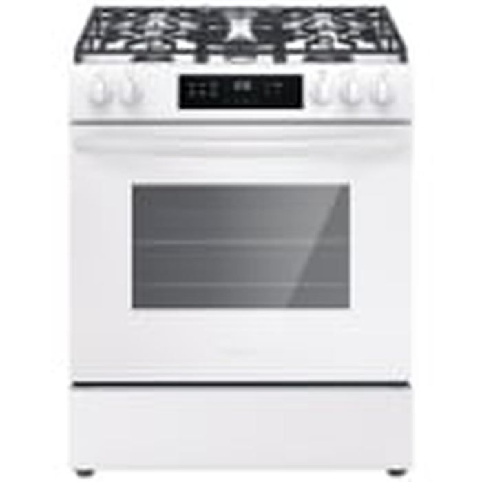 Frigidaire FCFG3062AW 30 Inch Slide in Knob controls 5.0 cu.ft Steam Clean Gas Range