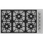 BlueStar BSDCTX8366BLPLT 36 Inch Gas Cooktop
