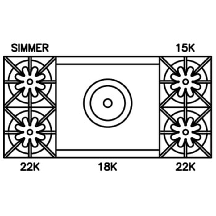 BlueStar RNB484FTBV2C 48 Inch RNB Series Gas Range