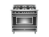 Bertazzoni HER366GASCR 36in Sealed Burner Gas Range Matt Cream