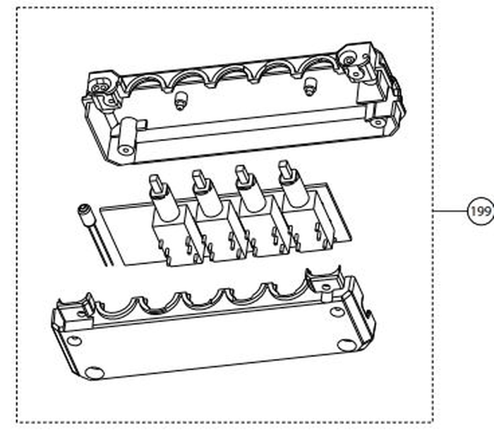 Faber 133.0062.137 Control Switch Replacement Switchboard Kit for Faber DIAMANTE Wall and ISOLA hood fans