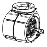 Faber 133.0603.700 Blower Motor 600 CFM Blower Motor for Cylindra wall and Isola hoods