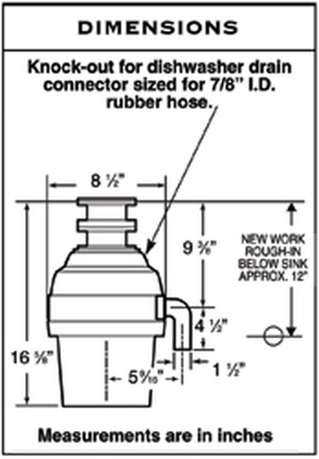 Waste King 2600TC Waste Disposer,