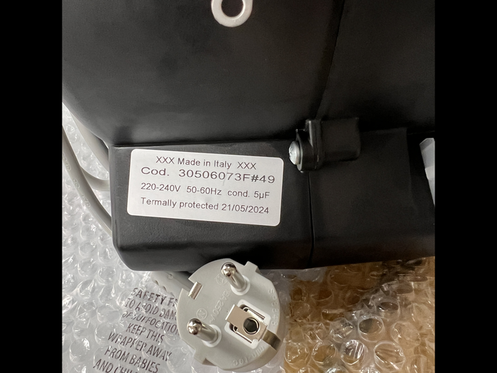 Falmec 30506073F#49 Blower Motor 600 CFM FBHE 220-240V 50-60Hz T80 800 m3/h