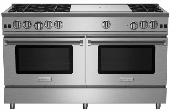 BlueStar RNB606FTV2 Gas Range - Open Burners 22,000 BTU Power Burner