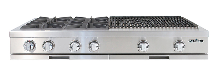 Capital CGRT484BBL 48 Inch Gas Rangetop