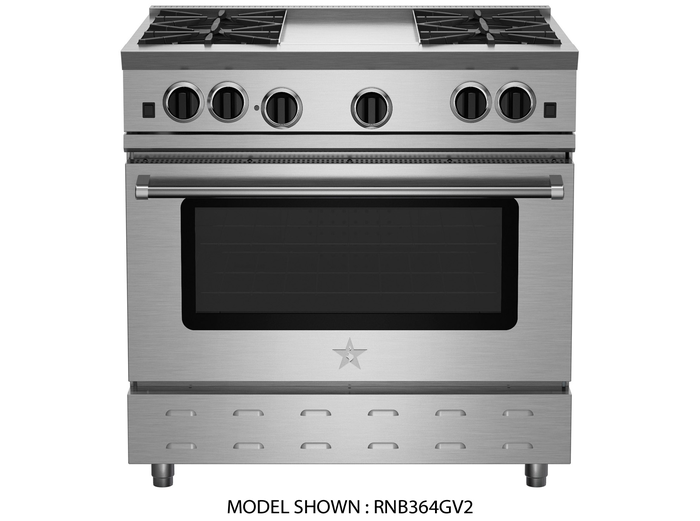 Gas Range RNB364GV2 Open burner 36in -BlueStar