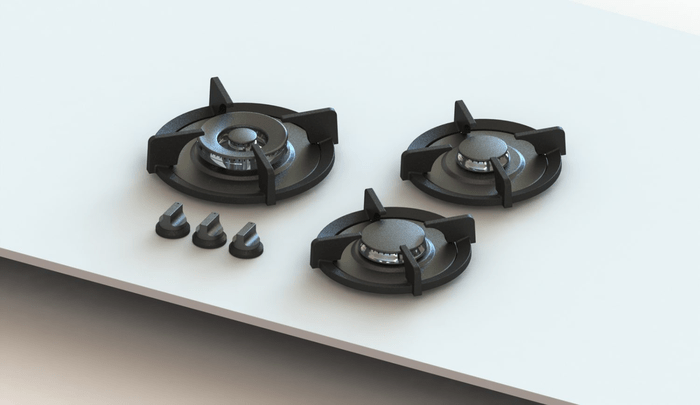 Pitt Original 03 Burner Gas Cooktop